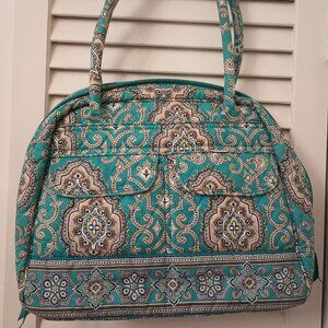 VB Large Bowler Satchel in Totally Turquoise Pattern